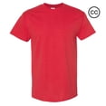 thumbnail image 1 of Crown Craze Heavy Cotton T-Shirt for Men | 100% Cotton Classic Fit Short Sleeve Red Tee, 3XL, 1 of 5