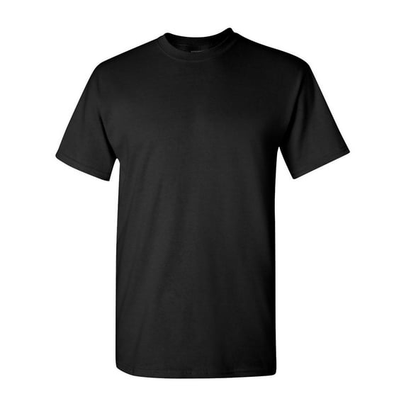 Gildan-Heavy Cotton T-Shirt- Short Sleeve | Width Rib Collar |Taped neck and shoulders |5.3 oz | Color: Black |Size: 2XL