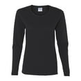 thumbnail image 1 of Gildan Heavy Cotton T-Shirt for Women Long Sleeve Scoop Neck Fit Cotton Shirt, 1 of 5