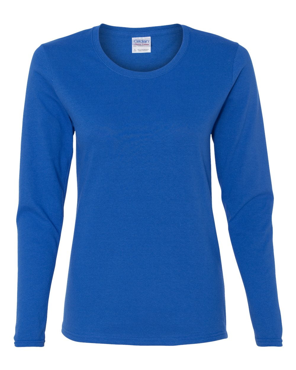 Gildan Women's Heavy Cotton Cap Sleeve T-Shirt - Crewneck Tee, Medium, Royal Blue