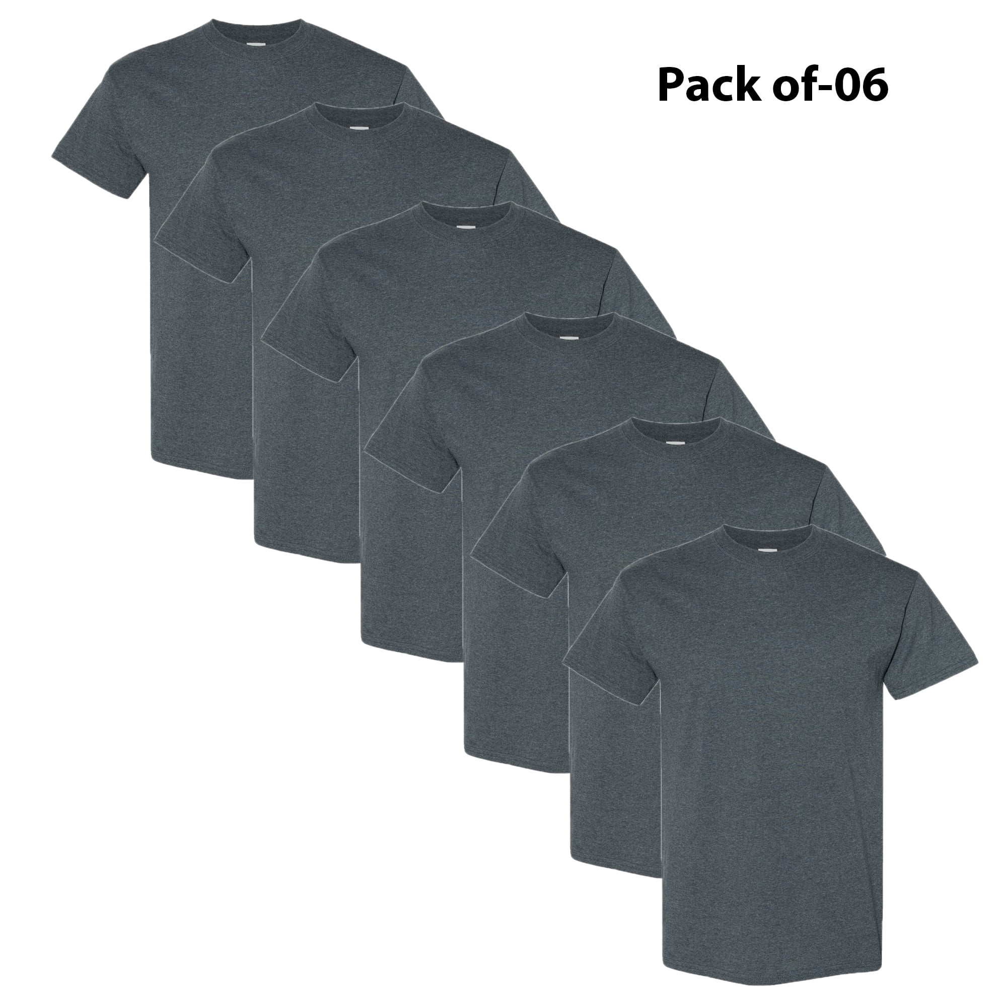 Gildan Men's Ultra Cotton T-Shirt - Heavyweight, Pre-shrunk, X-Large, Dark Heather