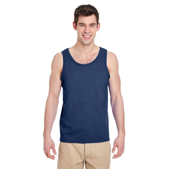 Gildan - Heavy Cotton Tank Top - 5200, Navy, S, Pack 12, Mens Tank Tops