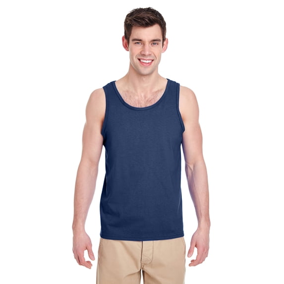 Gildan - Heavy Cotton Tank Top - 5200, Navy, S, Pack 12, Mens Tank Tops