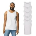 thumbnail image 1 of Gildan Heavy Cotton Tank Top for Men, Men's Undershirt, Bulk Tops, White, Pack of 5, S, 1 of 5