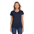 thumbnail image 1 of Gildan Heavy Cotton Taped Neck T-Shirt for Women, 100% Cotton Short Sleeve Navy Tee, S, 1 of 6