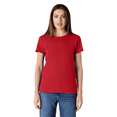 thumbnail image 1 of Gildan Heavy Cotton Taped Neck T-Shirt for Women, 100% Cotton Short Sleeve Red Tee, 2XL, 1 of 6