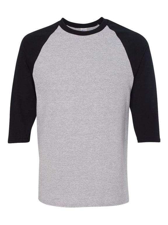 Heavy Cotton Three-Quarter Raglan Sleeve Baseball T-Shirt