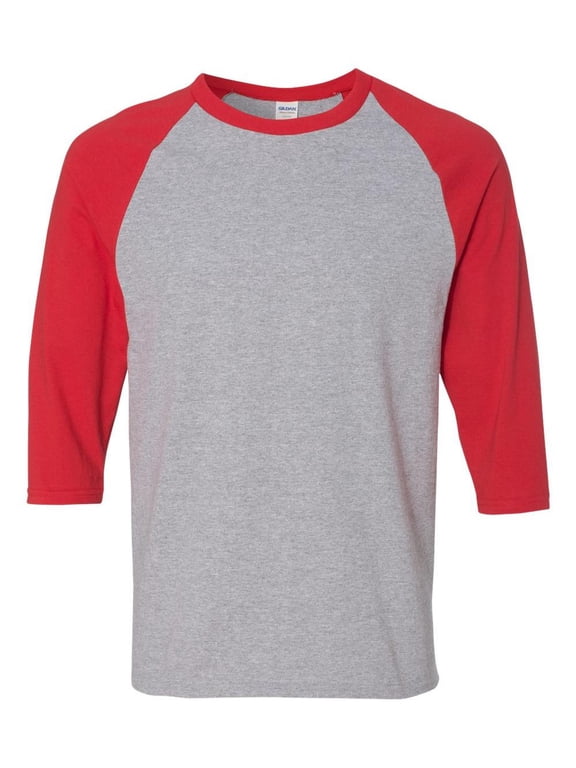 Heavy Cotton Three-Quarter Raglan Sleeve Baseball T-Shirt