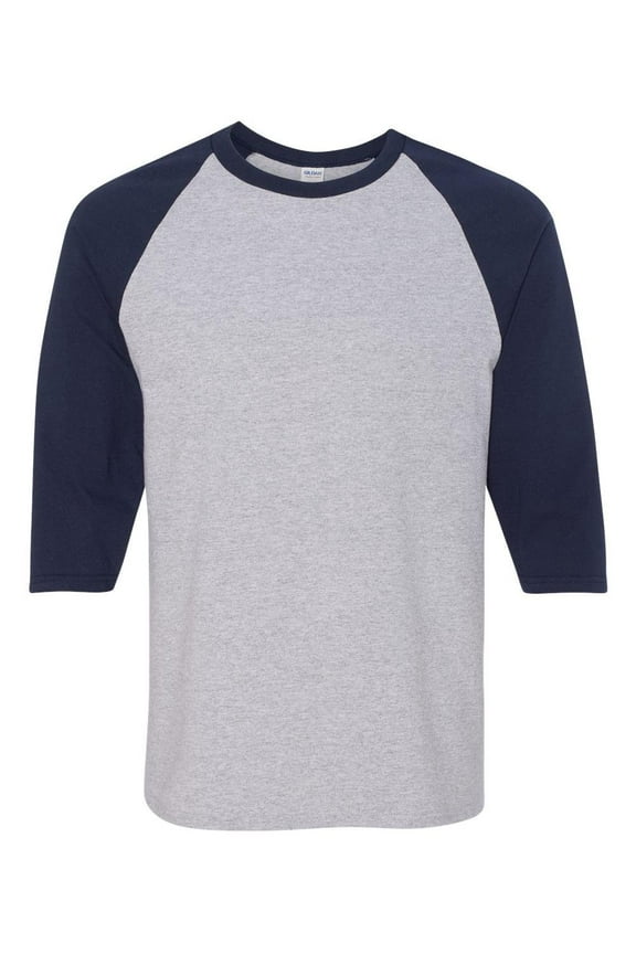 Heavy Cotton Three-Quarter Raglan Sleeve Baseball T-Shirt
