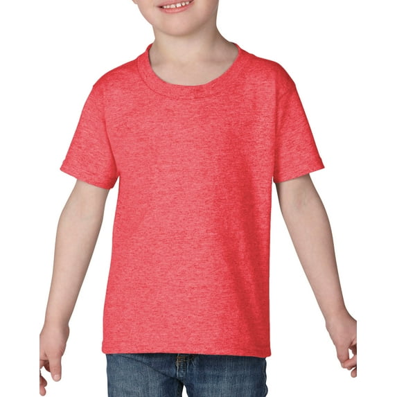 Gildan - Heavy Cotton Toddler T-Shirt - 5100P, 3T, HEATHER RED