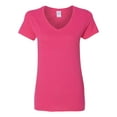 thumbnail image 1 of Gildan Heavy Cotton V-Neck T-Shirt for Women Semi-Fitted, 1 of 5