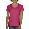 thumbnail image 1 of Gildan Heavy Cotton Women's Classic Short Sleeve V-Neck T-Shirt, 1 of 2