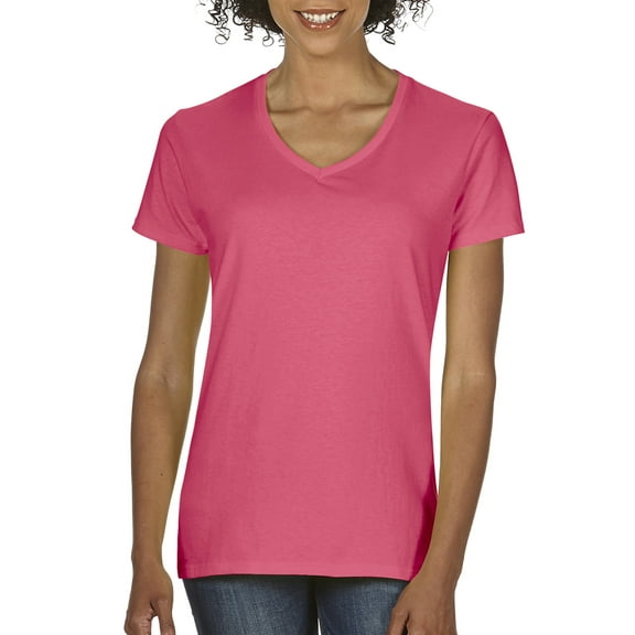Gildan Heavy Cotton Women's Classic Short Sleeve V-Neck T-Shirt