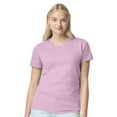 thumbnail image 1 of Gildan Heavy Cotton Women’s Crew T-Shirt, Semi Fitted, Short Sleeve Feminine Tee, Light Pink, 3XL, 1 of 5