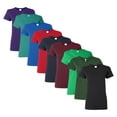 thumbnail image 1 of Gildan - Heavy Cotton Women’s T-Shirt , 5.3 oz. 100% Cotton Bulk Tee, Assorted Short Sleeve Crewneck Plain Tees, Multi Pack Solid T-shirts (Dark Color 9 Pack, M), 1 of 7