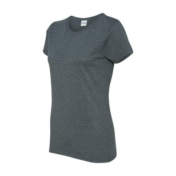 Gildan - Heavy Cotton Women’s T-Shirt - 5000L - Dark Heather - Size: L