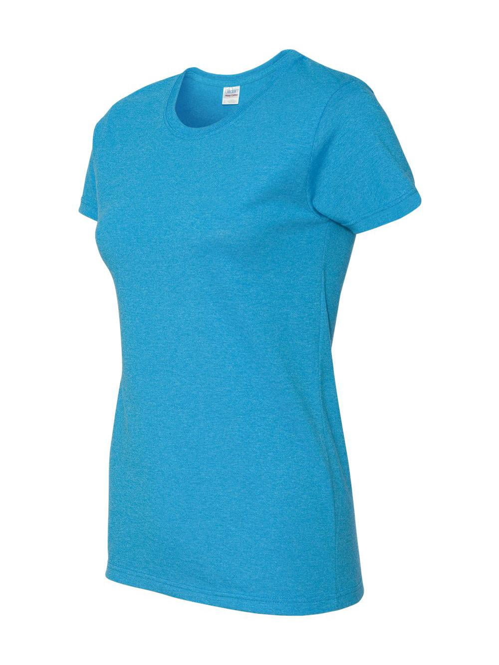 Gildan Heavy Cotton T-Shirt - Heather Sapphire Adult Tee, Classic Fit, Multiple Color Blends