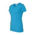 thumbnail image 1 of Gildan - Heavy Cotton Womenâ€™s T-Shirt - 5000L - Heather Sapphire - Size: M, 1 of 3