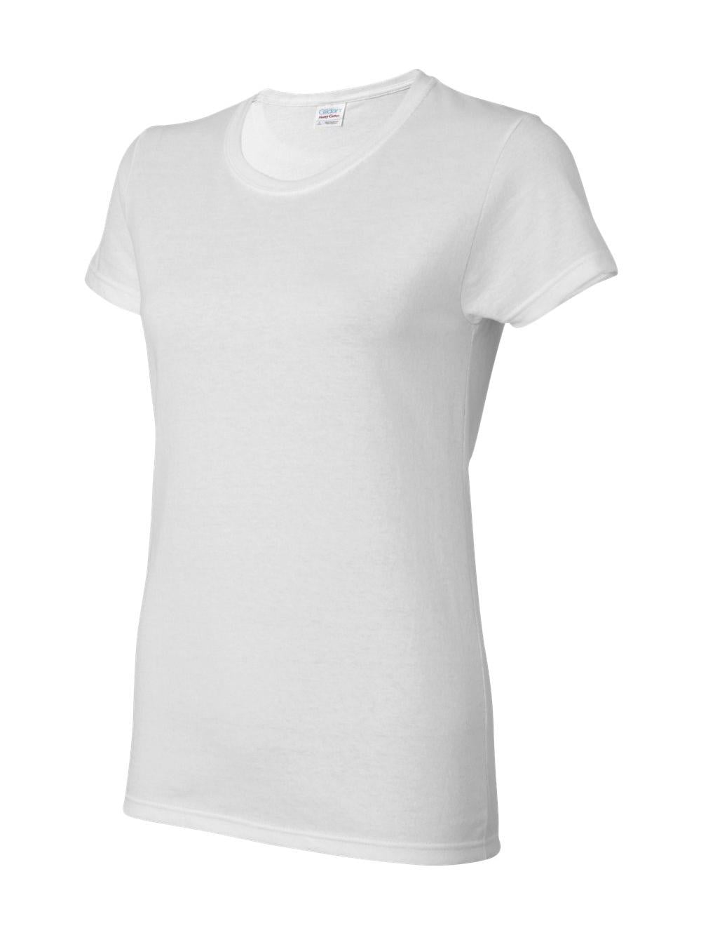 Gildan - Heavy Cotton Womenâ€™s T-Shirt - 5000L - White - Size: M