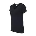 thumbnail image 1 of Gildan - Heavy Cotton Women’s V-Neck T-Shirt - 5V00L - Black - Size: M, 1 of 3