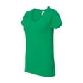 thumbnail image 1 of Gildan - Heavy Cotton Women’s V-Neck T-Shirt - 5V00L - Irish Green - Size: S, 1 of 3