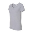 thumbnail image 1 of Gildan - Heavy Cotton Women’s V-Neck T-Shirt - 5V00L - Sport Grey - Size: 3XL, 1 of 3
