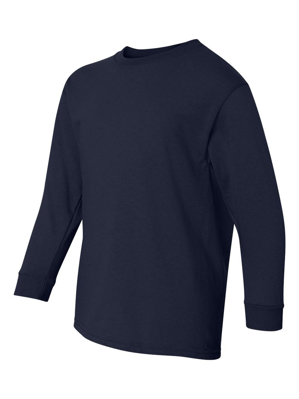 Gildan Heavy Cotton Youth Long-Sleeve T-Shirt – Classic Fit, Pre-Shrunk, Durable For Everyday Wear & Play