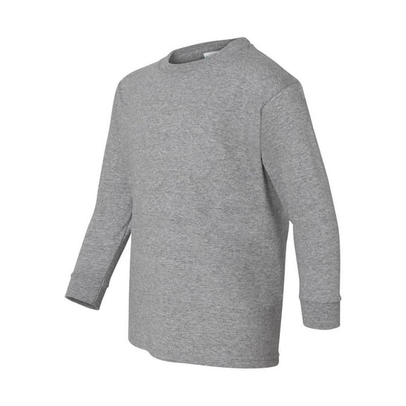 Gildan - Heavy Cotton Youth Long Sleeve T-Shirt - 5400B - Sport Grey - Size: XS