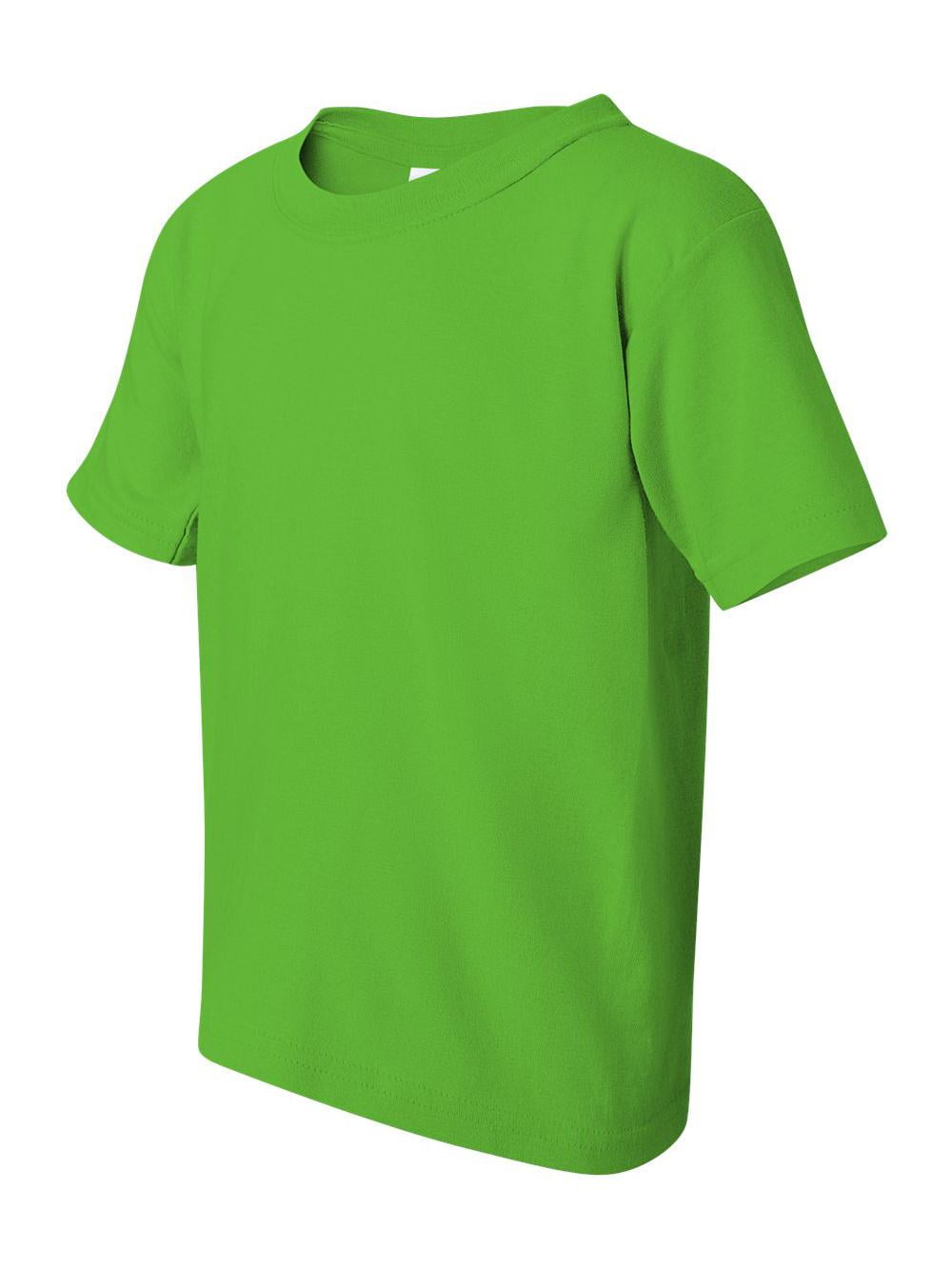 Gildan Heavy Cotton Youth T-Shirt, Neon Green, Size S, Short