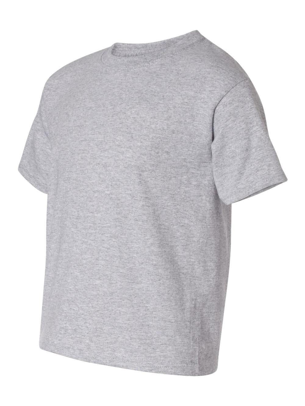 Gildan Youth Heavy Cotton T-Shirt - 100% Cotton, Sport Grey, Size Small
