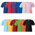 thumbnail image 1 of Gildan Heavy Cotton Youth T Shirt | Unisex Tee, Crew Neck T Shirt, Multi Color, Short Sleeve Tee | Pack 12, Size – XL, 1 of 5
