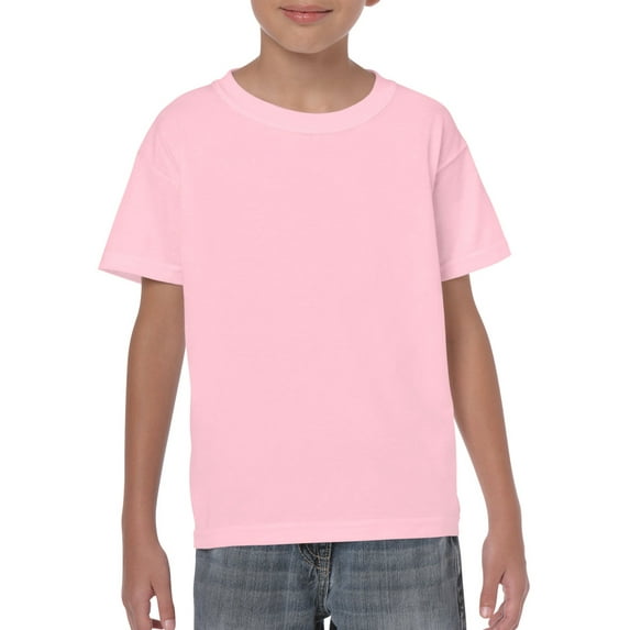 Gildan Heavy Ctn Yth T Lt Pink