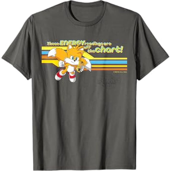 Gildan Hedgehog The Hedgehog 3 - Tails "Energy Readings" Hot Trending T-Shirt Unisex S To 5Xl