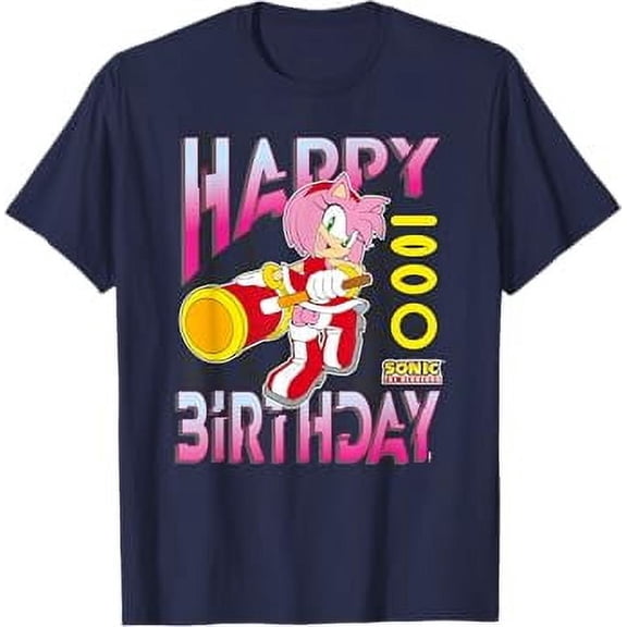Gildan Hedgehog The Hedgehog Happy Birthday Amy Grid Chest Poster Hot Trending T-Shirt Unisex S To 5Xl