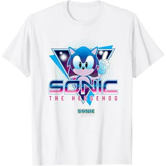 Gildan Hedgehog The Hedgehog Hedgehog Retro Neon Logo Hot Trending T-Shirt Unisex S To 5Xl