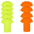 thumbnail image 1 of Gildan Hi Vis Safety Green and Orange T-Shirt, 9 Pack, Sizes S-5XL, Men Short Sleeve Work Shirt, 50/50 Cotton/Poly, 1 of 5