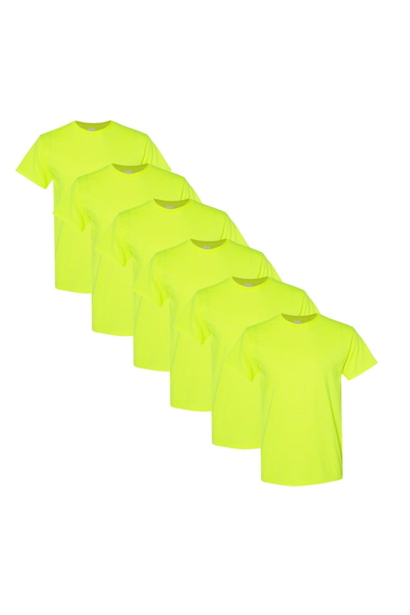 Hi Vis Safety Short Sleeve Crew Plain Neck, T-shirt 20 Pack (Men's S)