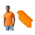 thumbnail image 1 of Gildan Hi-Vis Safety T-Shirt, Men's Ultra Cotton High Visibility Crewneck Shirt, Orange, 9 Pack, 2XL, 1 of 5