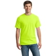 thumbnail image 1 of Gildan Hi Vis Shirt Safety Green Workwear High Visibility Short Sleeve Safety T-Shirt for Men 50 Cotton/50 Polyester S, 1 of 4
