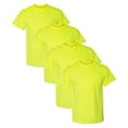 thumbnail image 1 of Gildan High Visibility DryBlend Work T-Shirt with Pocket Hi Vis Safety Short Sleeve Plain Tee (Safety Green Pack 4, S), 1 of 7