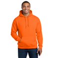 thumbnail image 1 of Gildan High Visibility Hooded Sweatshirt for Men’s | Heavy Blend Fleece Pullover Hi Vis Safety Orange Work Reflective Sweater with Pocket 8 oz 50/50 Cotton/Polyester, Single Pack adult Size XL, 1 of 5