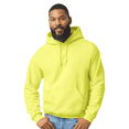 thumbnail image 1 of Gildan High Visibility Hooded Sweatshirt for Men’s Heavy Blend Hi Vis Safety Green Tee, Single Pack Size S, 1 of 5