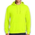 thumbnail image 1 of Gildan High Visibility Hoodie Sweatshirt with Pocket for Men Size-M | Soft Fleece 8oz Safety Green Hi Vis Work Pullover, Safety Reflective Hooded, 1 of 5