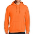 thumbnail image 1 of Gildan High Visibility Hoodie Sweatshirt with Pocket for Men Size-S | Soft Fleece 8oz Safety Orange Hi Vis Work Pullover, Safety Reflective Hooded, 1 of 1