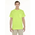 thumbnail image 1 of Gildan High Visibility Pocket T-Shirt, Men Work Safety Shirt | Hi Vis Green Short Sleeve Pocket Tee, S-3XL 1 Pack, 1 of 5