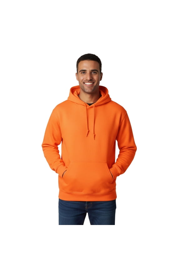 High Visibility Safety Hoodie Sweatshirt Hi Vis Reflective Sweatshirt for Winter (Safety Orange, M)