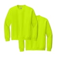 thumbnail image 1 of Gildan High Visibility Safety Sweatshirt - Heavy Blend Fleece Pullover, Seamless Safety Green, 8oz, Size S, 1 of 6