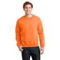 thumbnail image 1 of Gildan High Visibility Safety Sweatshirt for Men Fleece Cozy Heavy Blend 8oz, 50/50 Cotton/Poly Hi Vis Safety Orange Work  Pullover Sweatshirt S, 1 of 6