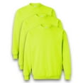thumbnail image 1 of Gildan - High Visibility Safety Sweatshirt for Unisex, Hi Vis Heavy Blend Safety Green Crewneck Sweatshirt Size-M, Pack-3, 1 of 6