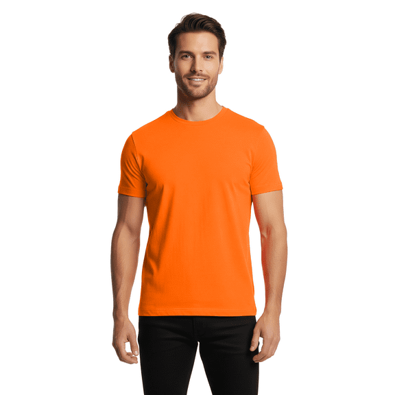 Gildan High Visibility Safety T-Shirt for Men, Hi-Vis Work Shirt, Safety Orange, XL